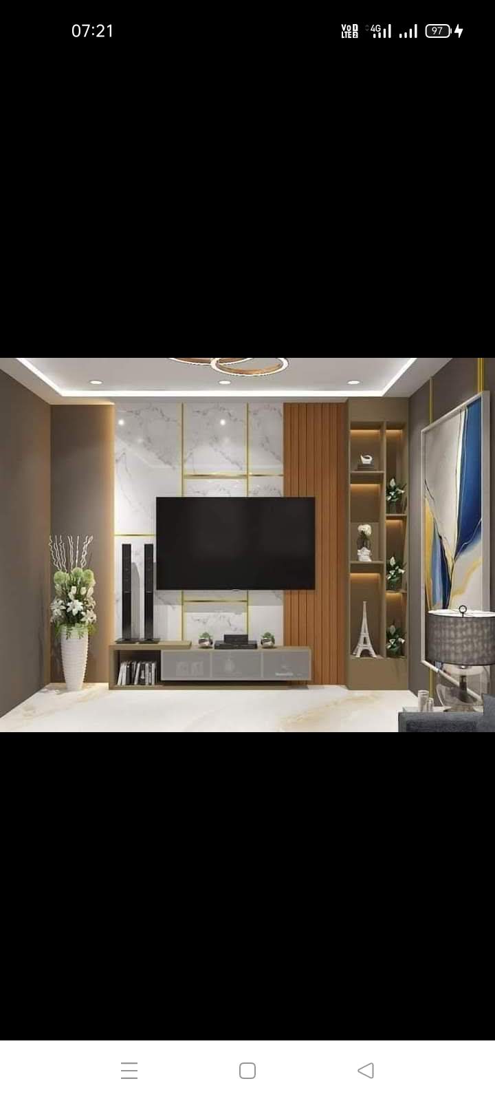 Bespoke 4-Door Wardrobe with Natural Oak Veneer & Integrated Lofts - Execution #
